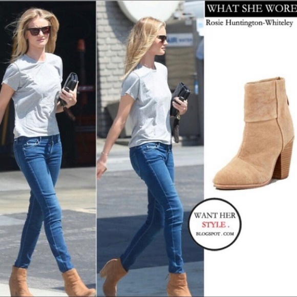 rag & bone Shoes - Rag Bone Classic Newbury Canvas Boot Taupe*8.5